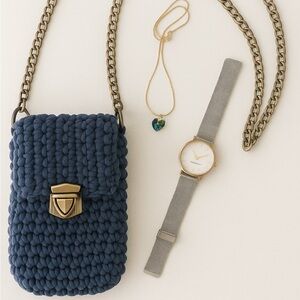 Navy Blue Crossbody Bag